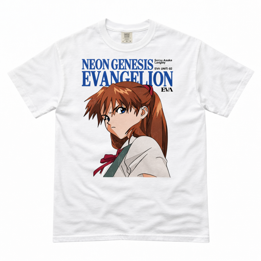 Soryu Asuka Langley T-shirt(white)-syncdepth