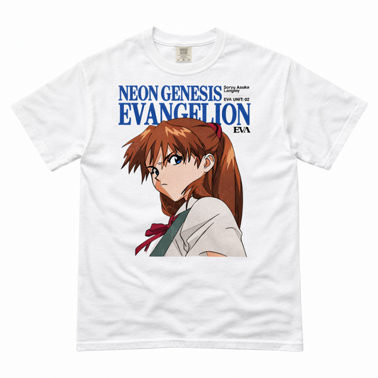 Soryu Asuka Langley T-shirt(white)-syncdepth