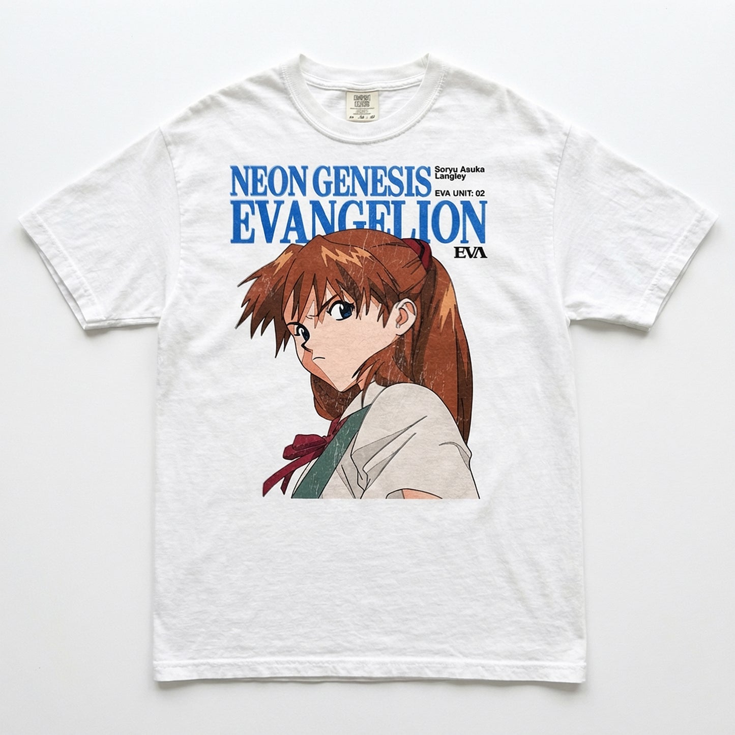 Soryu Asuka Langley T-shirt(white)-syncdepth